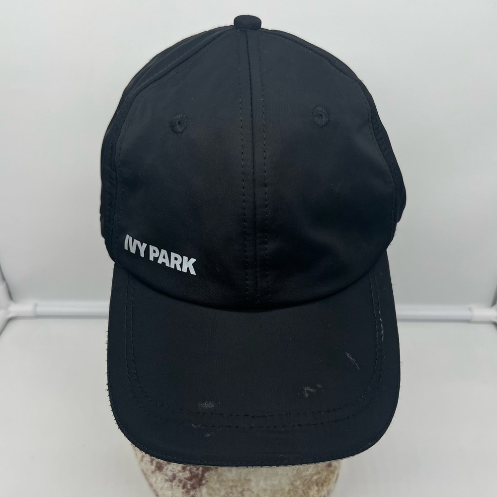 IVY PARK BY BEYONCÉ Reflective Logo Brim Black Baseball Face Cap - Picture 2 of 8